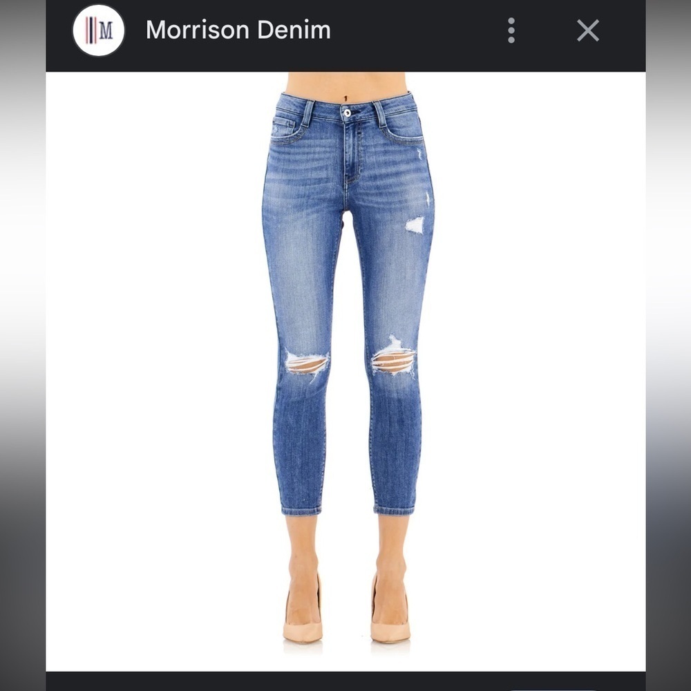 Morrison surfer girl size 26 Distressed Blue Jeans